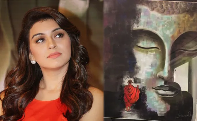 actress hansika motwani special art talent - Sakshi