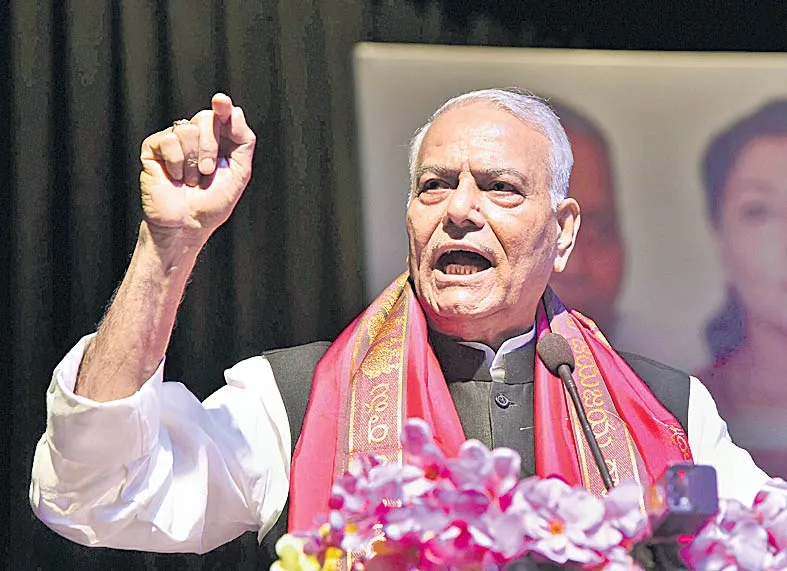 Yashwant Sinha quits BJP to save democracy - Sakshi