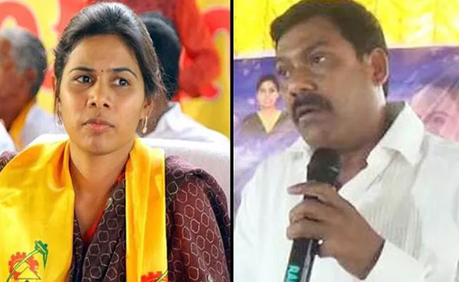 Attack On TDP Leader AV Subba Reddy Allegedly By Minister Akhila Priya - Sakshi