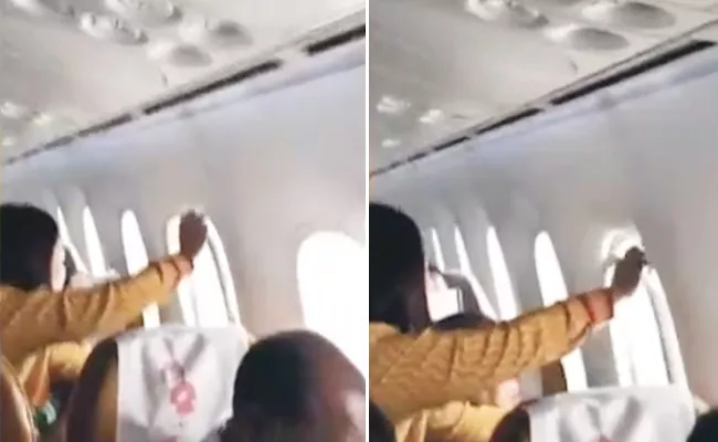 Air India Flight Window Panel Falls - Sakshi