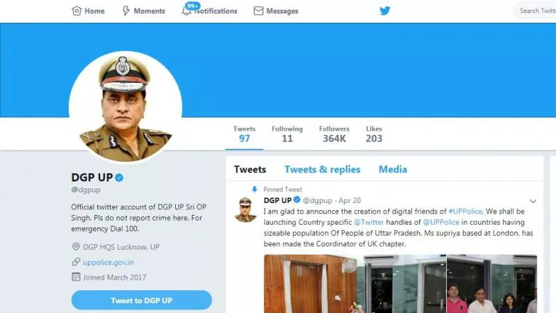 A Class 10 Boy Create Fake Twitter Account In The Name Of UP DGP - Sakshi