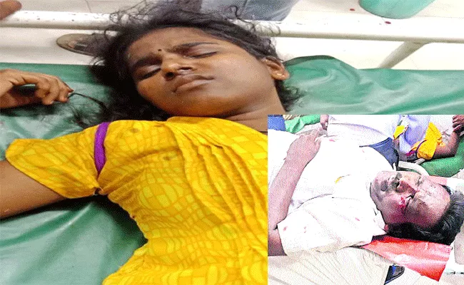 Father And Daughter Injured In Road Accident - Sakshi