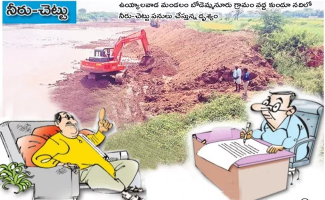 TDP Leaders threatening Irrigation Engineers To Provide Bills - Sakshi