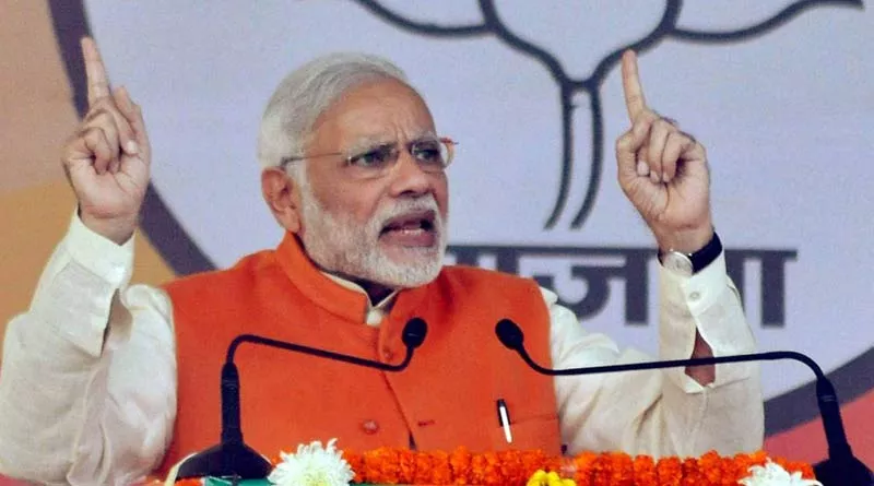 Scared Congress spreading lies of hung Assembly, says PM Narendra Modi - Sakshi