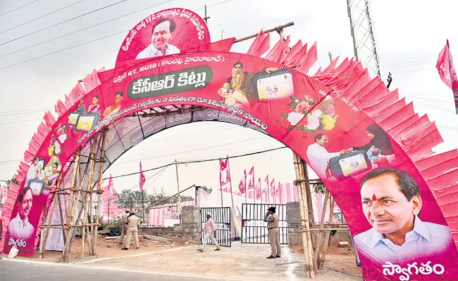 Telangana Rashtra Samithi 17Th Plenary Session In Hyderabad - Sakshi