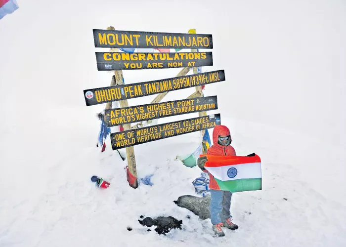 Seven year old boy who climbed Kilimanjaro - Sakshi