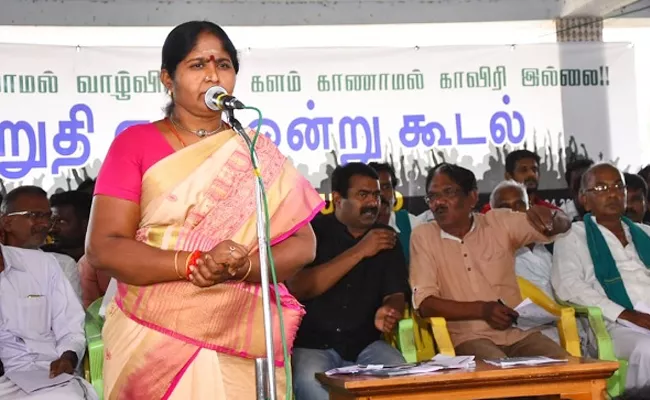 Veerappan Wife Muthulakshmi Big Rally For Cauvery waters - Sakshi