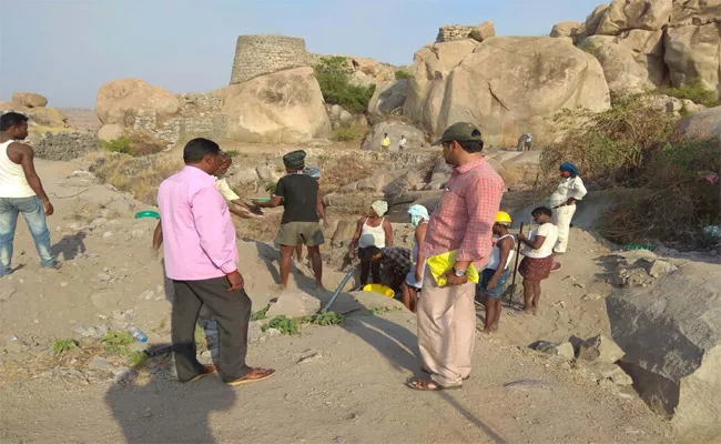 Chennampalli Fort Treasure Workes Start - Sakshi