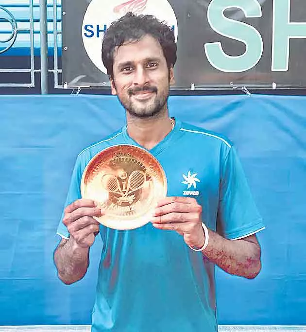 saketh win the itf tittle - Sakshi