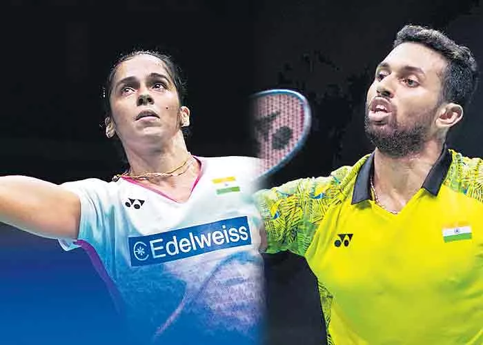 Prannoy, Saina Nehwal lose in semis of Asia Badminton - Sakshi