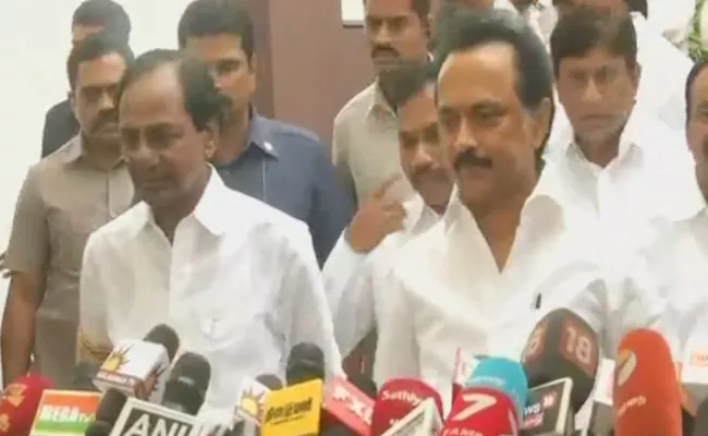 CM KCR comments after Meeting With DMK Leaders - Sakshi