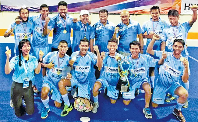 Jr Hockey India Team Win Youth Olympics Asia Hockey - Sakshi