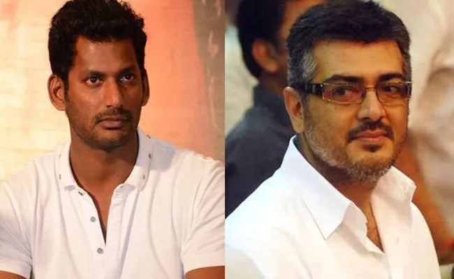 Ajith is Always Unavailable, Vishal Comments On Ajit - Sakshi