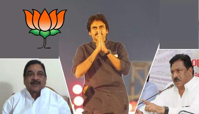 Pawan Kalyan behind BJP - Sakshi