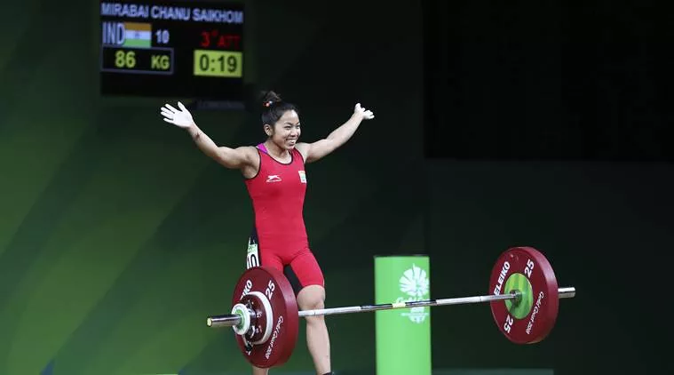 Mirabai Chanu sets CWG record to clinch first gold medal for India - Sakshi