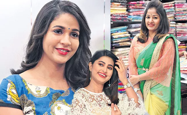 Actress Madhavi Latha Inaugurates Arihant Fashion World in AS Rao Nagar - Sakshi