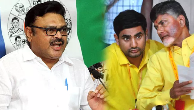 Ambati Rambabu Slams Chandrababu And Nara Lokesh - Sakshi