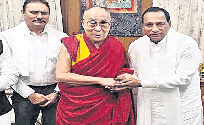 MP Malla reddy  met Dalai Lama - Sakshi