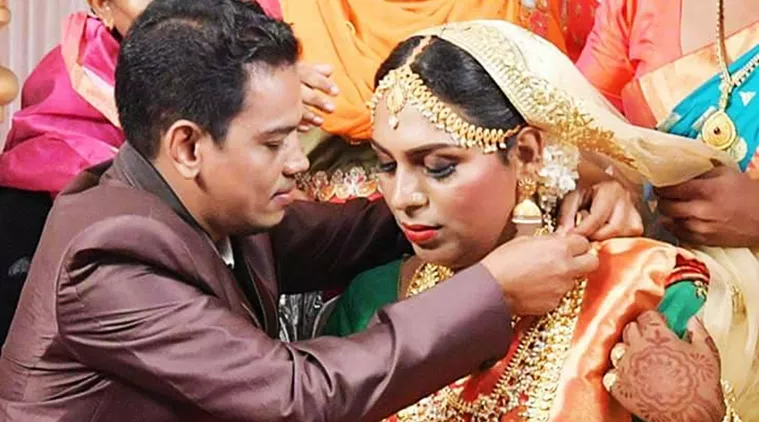 Transgender Couple Gets Married In Kerala - Sakshi