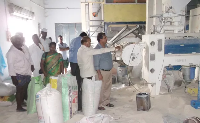 Ration Rice Recycling In Tdp Leader Mill in Guntur - Sakshi