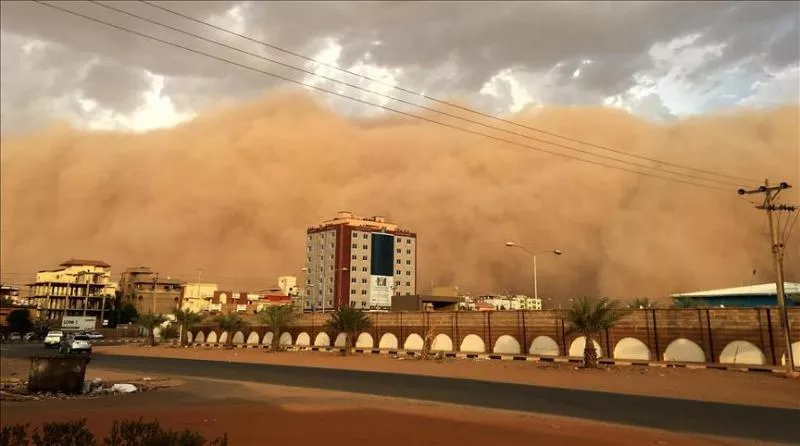 Powerful dust storm, heavy rain strike India - Sakshi