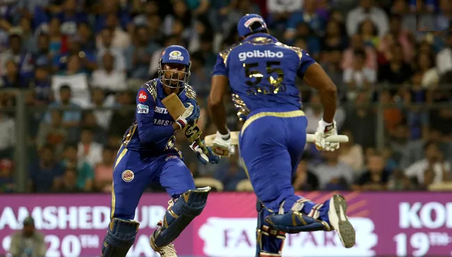 Mumbai Indians Set Target Of 187 Runs Against KXIP  - Sakshi