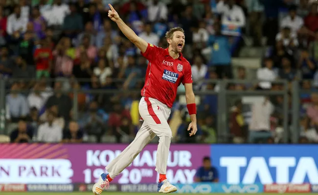 Andrew Tye takes Three Wickets Against Mumbai Indians - Sakshi