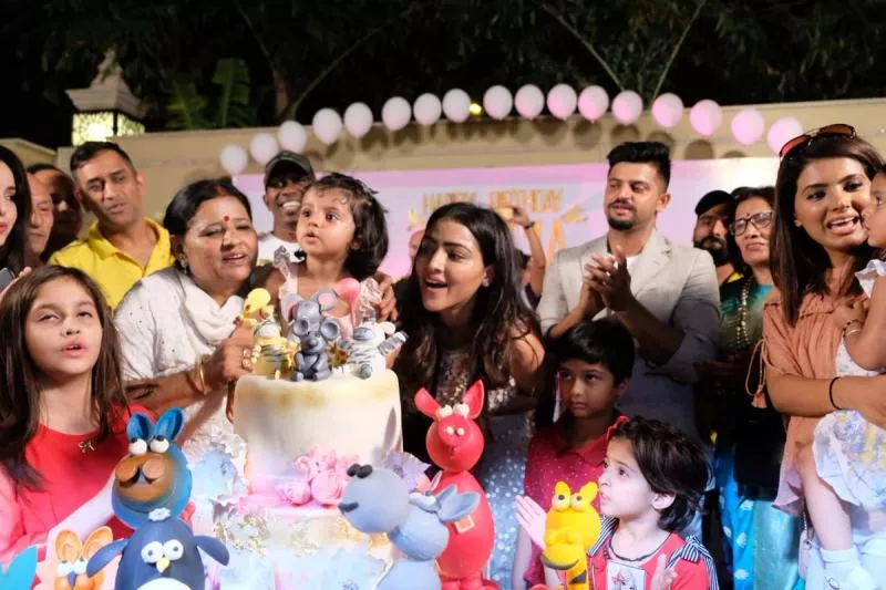 CSK Players Attends Raina Daughter Birthday Party - Sakshi