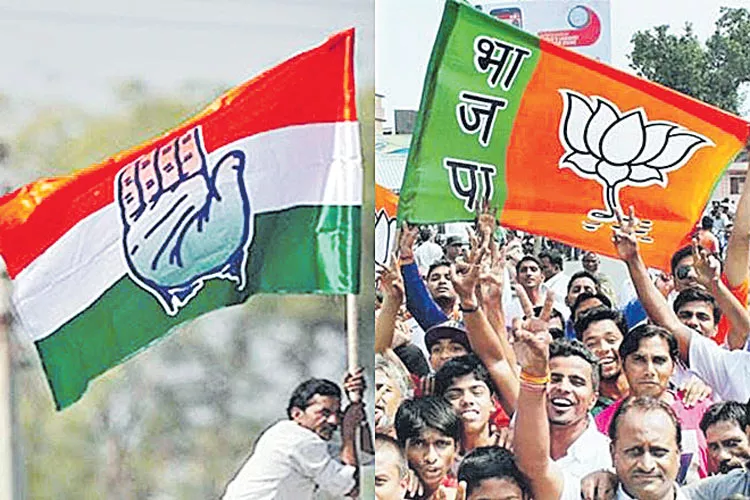 Fighting between the BJP, the Congress and the JDs - Sakshi