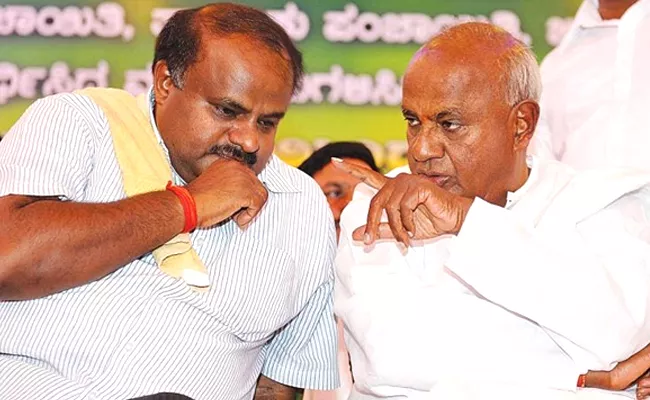 I will request my father HD Deve Gowda to take the lead , says HD Kumaraswamy - Sakshi