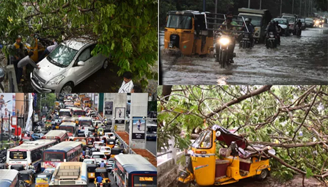 Massive Rain Fall in Hyderabad  - Sakshi