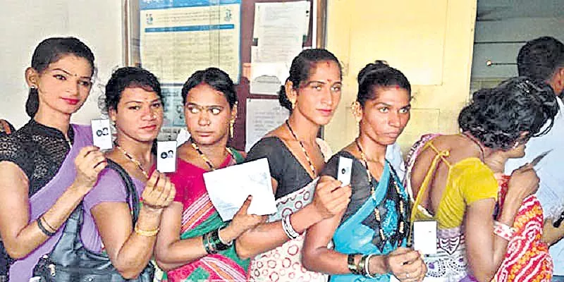 Transgenders who exercise their right to vote - Sakshi