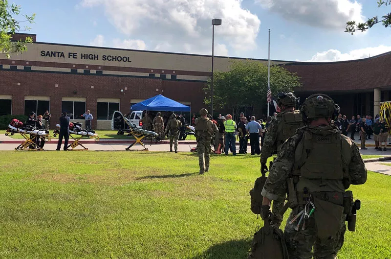 Santa Fe High School shooting in Texas - Sakshi