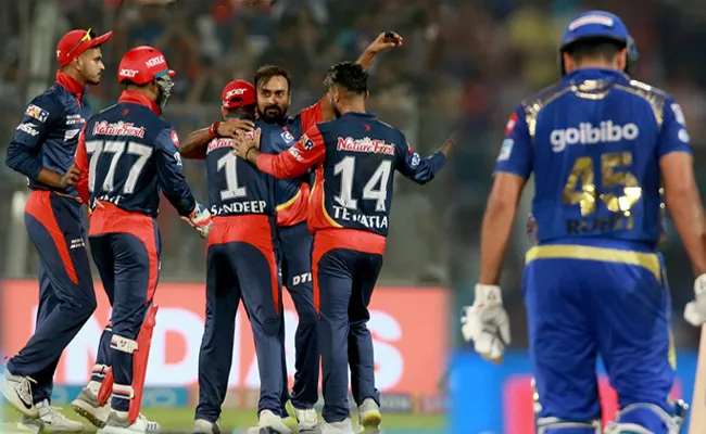  Daredevils end defending champions Mumbai IPL 2018 campaign - Sakshi