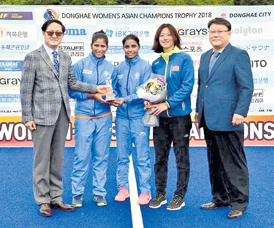 Indian Women's Hockey Team Continues Unbeaten - Sakshi