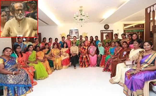 Rajinikanth Meeting With Makkal Mandram Party Women Wing - Sakshi