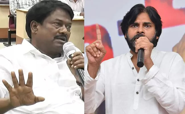 MLA Gouthu Sivaji Sent Legal Notice To Pawan Kalyan - Sakshi