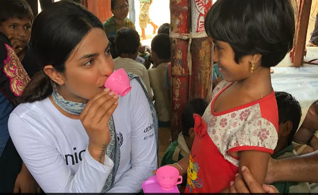 Priyanka Chopra Visits Refugee Camp In Bangladesh And Internet Users Trolled Her - Sakshi