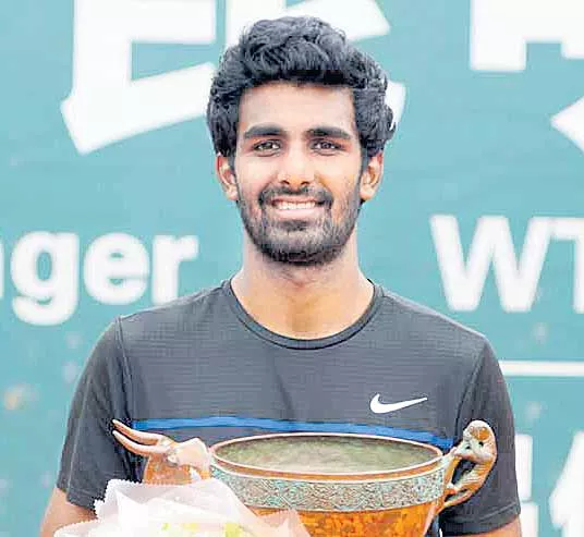 Prajnesh Gunneswaran one win away from main draw after reaching final round - Sakshi