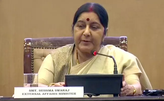 Sushma Swaraj Says PM Has Saved Many People From Severe Punishments  - Sakshi