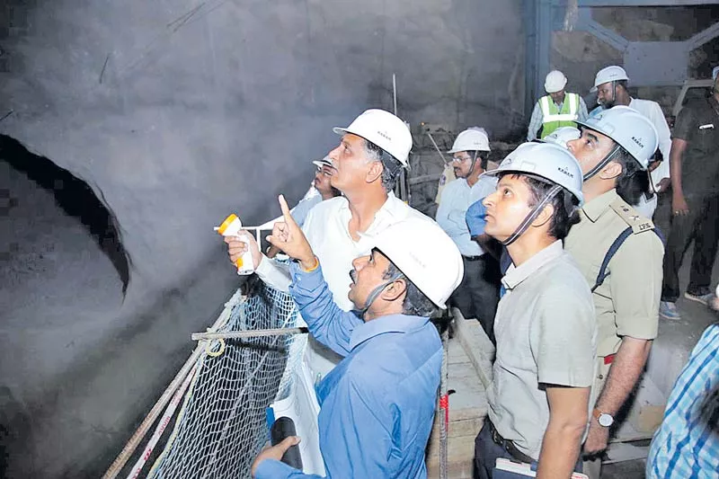 Minister Harish Rao Visits Ananthagiri Reservoir Works - Sakshi