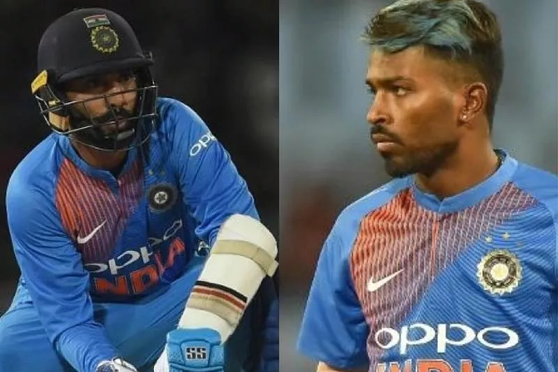 Hardik Pandya, Dinesh Karthik to Play for ICC World XI Against West Indies - Sakshi