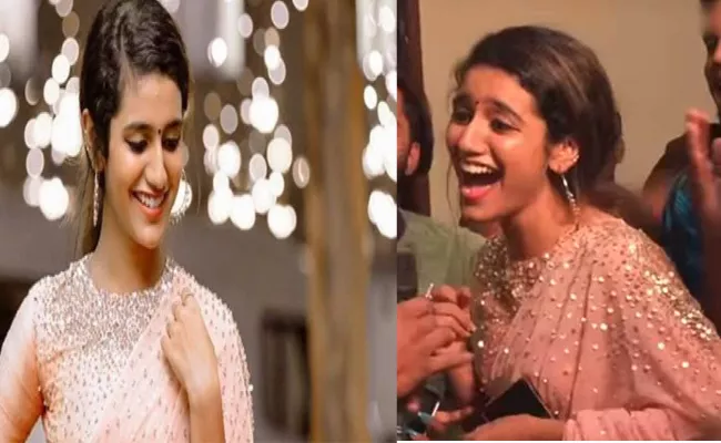 Priya Prakash Varrier Sung Sanjay Dutt Song In Friend Marriage Party - Sakshi