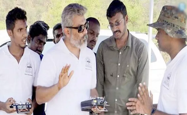 Actor Ajith on board Chennai MIT drone mission - Sakshi