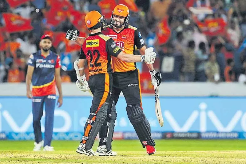 Sunrisers Hyderabad won by 7 wickets - Sakshi