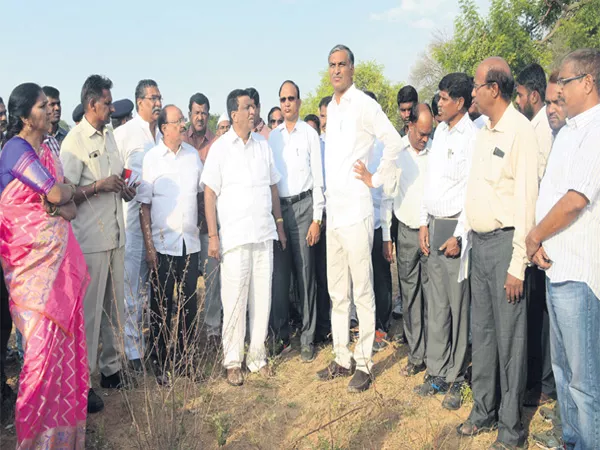 CM KCR Tour Place Observation Minister Harish Rao In Medak - Sakshi