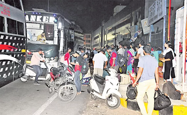 Private Travel Busses Robbed Passengers In Summer - Sakshi