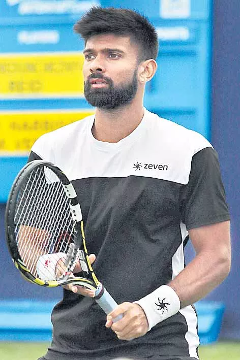 Jeevan Nedunchezhiyan-Lopez Perez settle for second - Sakshi