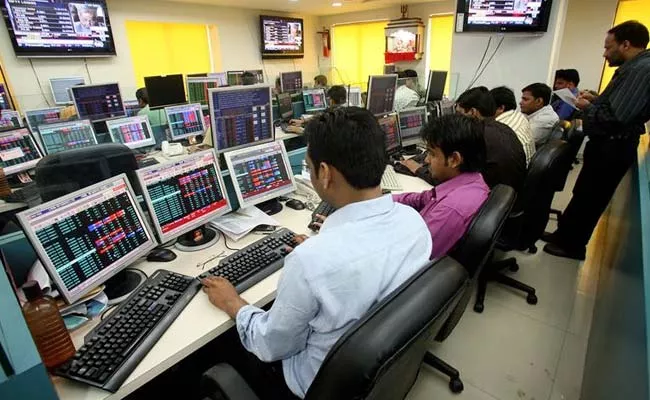 Sensex Rises For Second Day, Nifty Holds 10,700 - Sakshi