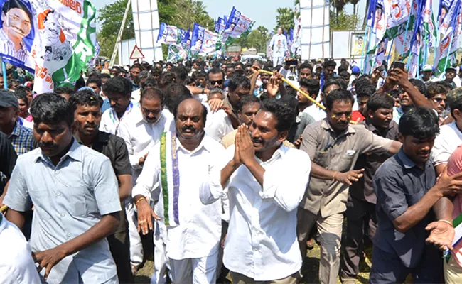 Day 157 Of YS Jagan Padayatra Begins - Sakshi